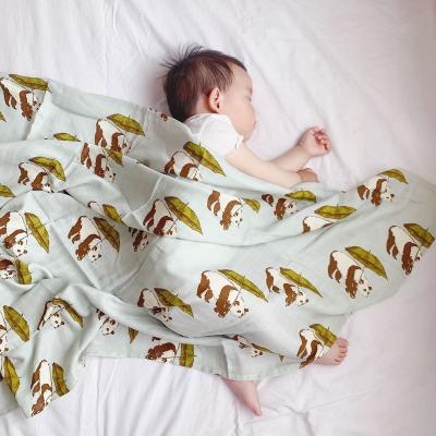 Comfortable Muslin baby blanket solid color