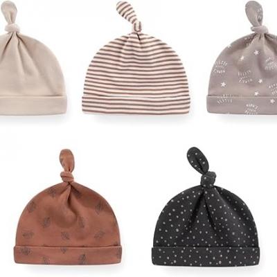 Cotton Striped infant Hats Newborn Accessory Caps 