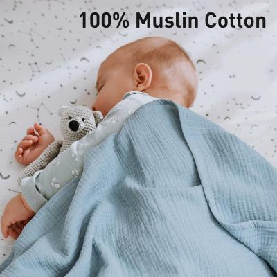 Solid color Muslin Swaddle Blanket Baby Boys and Girls